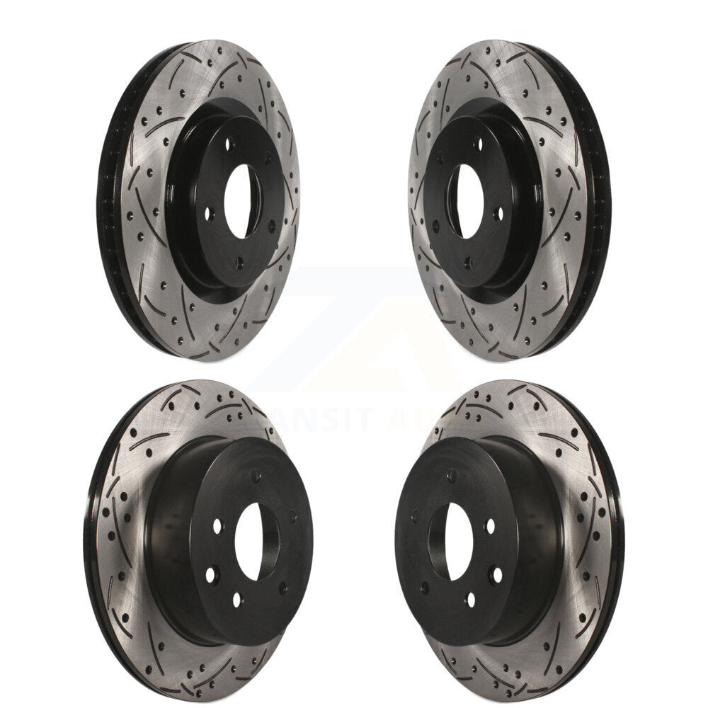 [Avant + Arrière] Kit de disque (percé rainuré revêtu) de frein pour Nissan Rogue Select KD-100309