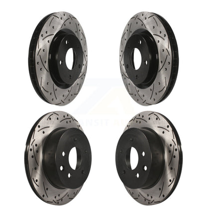 [Avant + Arrière] Kit de disque (percé rainuré revêtu) de frein pour Nissan Rogue Select KD-100309