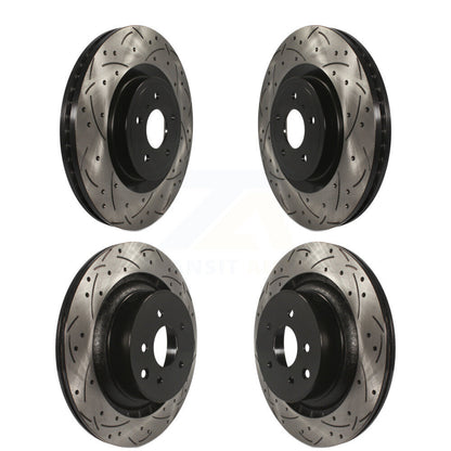 [Avant + Arrière] Kit de disque (percé rainuré revêtu) de frein pour INFINITI G37 Nissan 370Z Q60 Z KD-100315