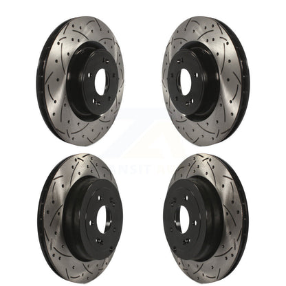 [Avant + Arrière] Kit de disque (percé rainuré revêtu) de frein pour Hyundai Genesis Coupe KD-100321