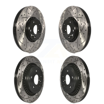 [Avant + Arrière] Kit de disque (percé rainuré revêtu) de frein pour Volvo XC60 KD-100323