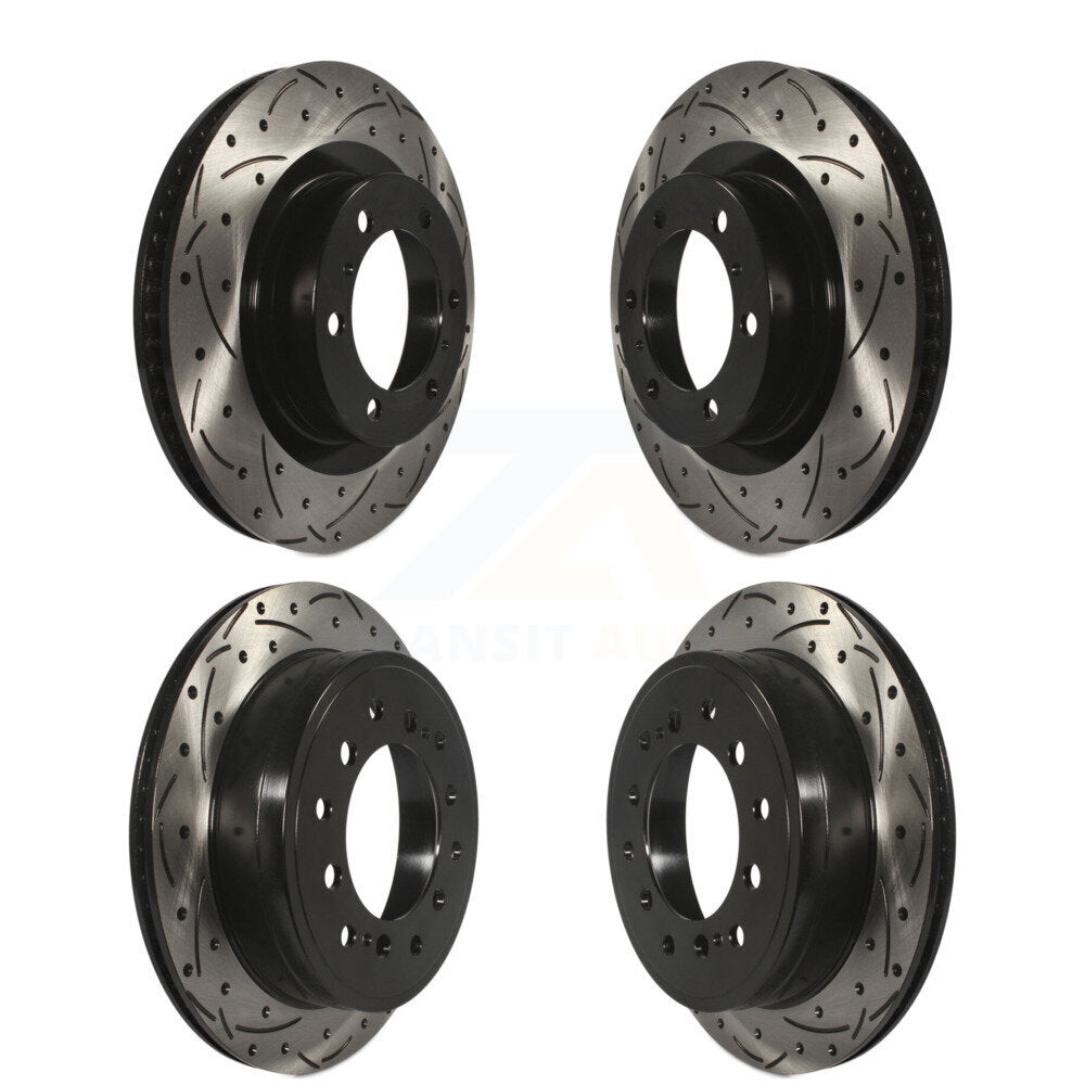 [Avant + Arrière] Kit de disque (percé rainuré revêtu) de frein pour Toyota 4Runner Lexus GX460 KD-100324
