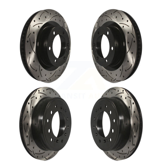 [Avant + Arrière] Kit de disque (percé rainuré revêtu) de frein pour Toyota 4Runner Lexus GX460 KD-100324