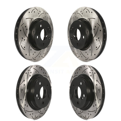 [Avant + Arrière] Kit de disque (percé rainuré revêtu) de frein pour Mercedes-Benz E350 C300 C350 KD-100328