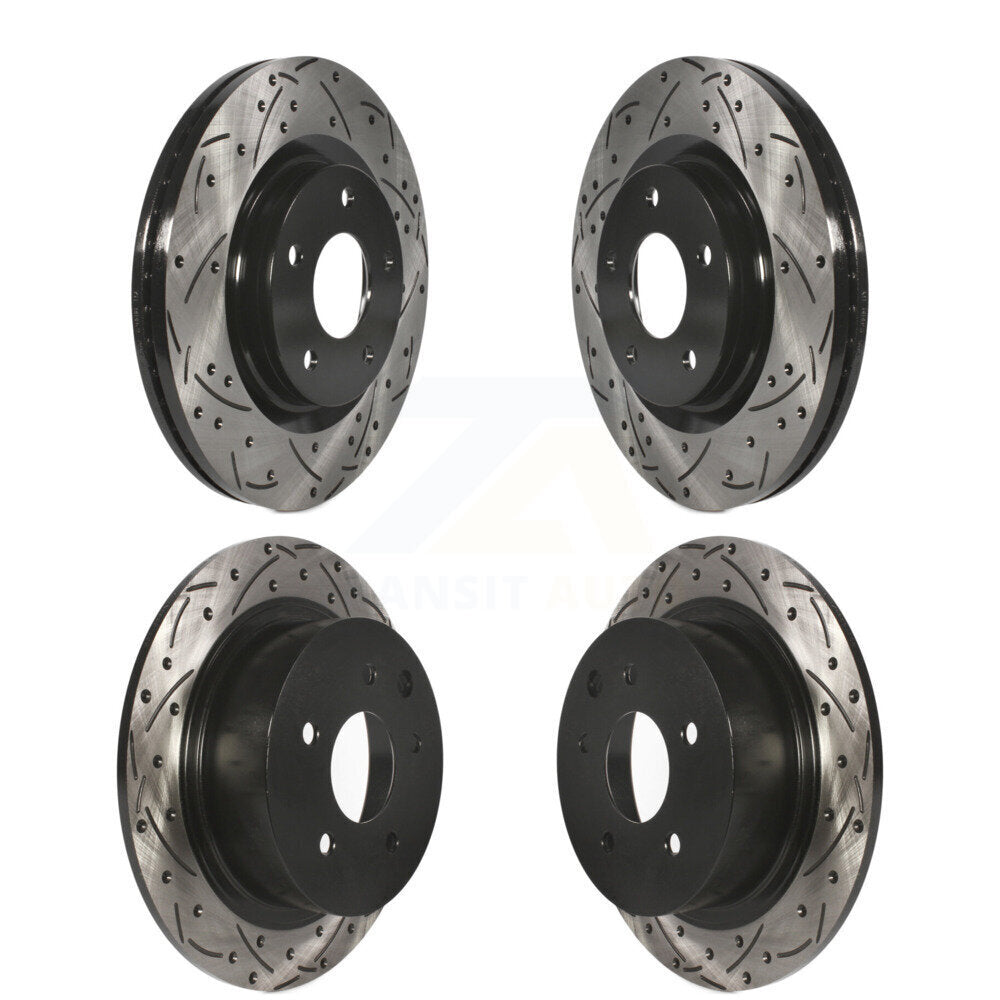 [Avant + Arrière] Kit de disque (percé rainuré revêtu) de frein pour Nissan Sentra Juke KD-100329