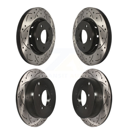 [Avant + Arrière] Kit de disque (percé rainuré revêtu) de frein pour Mitsubishi Lancer KD-100333