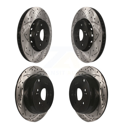 [Avant + Arrière] Kit de disque (percé rainuré revêtu) de frein pour 2013-2018 Acura RDX KD-100340