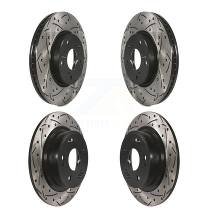 [Avant + Arrière] Kit de disque (percé rainuré revêtu) de frein pour Honda Accord HR-V KD-100344