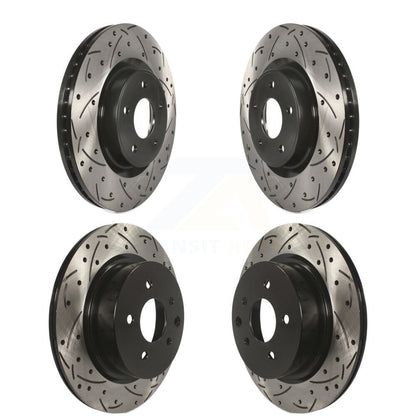 [Avant + Arrière] Kit de disque (percé rainuré revêtu) de frein pour INFINITI QX50 Nissan Z KD-100347