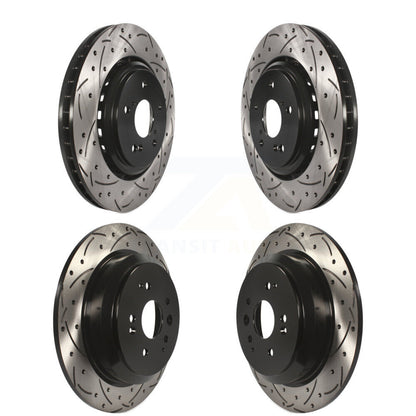 [Avant + Arrière] Kit de disque (percé rainuré revêtu) de frein pour 2014-2016 Acura MDX KD-100348