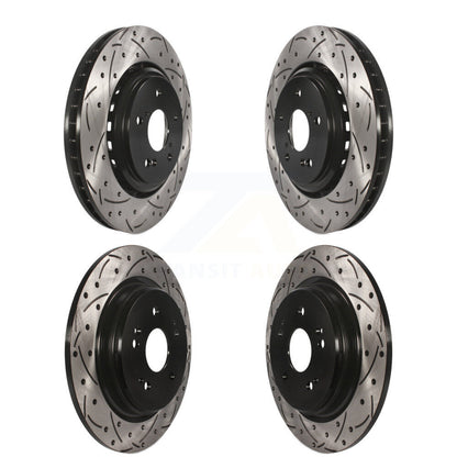 [Avant + Arrière] Kit de disque (percé rainuré revêtu) de frein pour 2015-2020 Acura TLX KD-100349