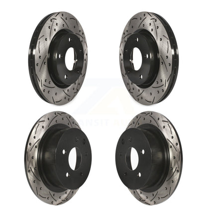 [Avant + Arrière] Kit de disque (percé rainuré revêtu) de frein pour Nissan Sentra KD-100352