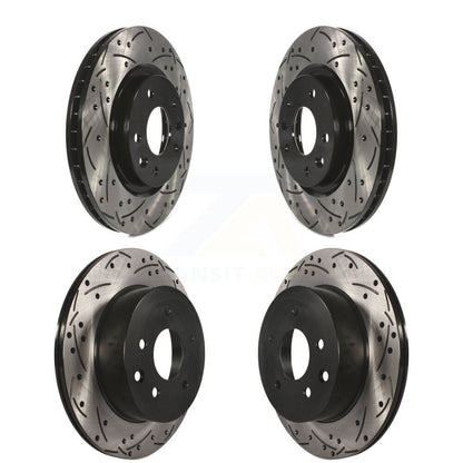 [Avant + Arrière] Kit de disque (percé rainuré revêtu) de frein pour Nissan Rogue Sport LEAF Qashqai KD-100355