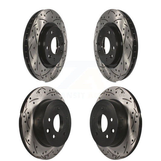 [Avant + Arrière] Kit de disque (percé rainuré revêtu) de frein pour Nissan Rogue Sport LEAF Qashqai KD-100355
