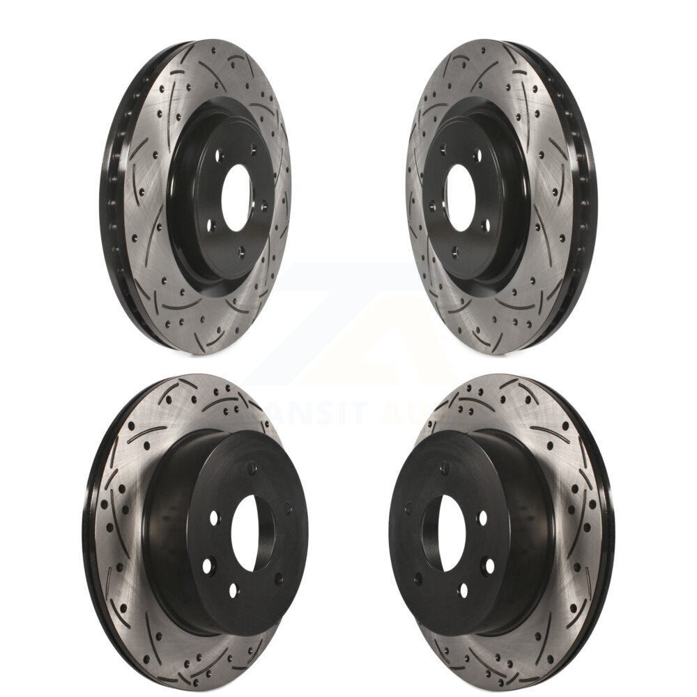 [Avant + Arrière] Kit de disque (percé rainuré revêtu) de frein pour Nissan Rogue KD-100356