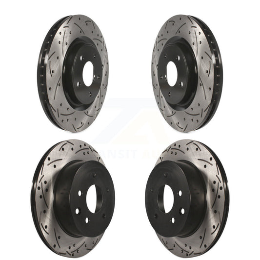 [Avant + Arrière] Kit de disque (percé rainuré revêtu) de frein pour Nissan Rogue KD-100356