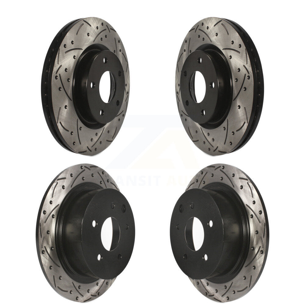 [Avant + Arrière] Kit de disque (percé rainuré revêtu) de frein pour Nissan Altima KD-100357
