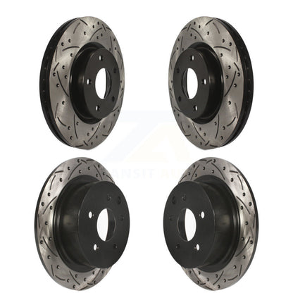 [Avant + Arrière] Kit de disque (percé rainuré revêtu) de frein pour Nissan Altima KD-100357