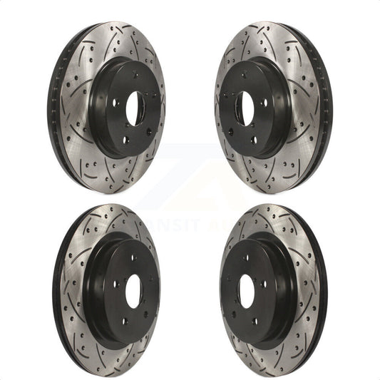 [Avant + Arrière] Kit de disque (percé rainuré revêtu) de frein pour 2015-2019 Subaru Legacy 2.5L KD-100358 par DS-One