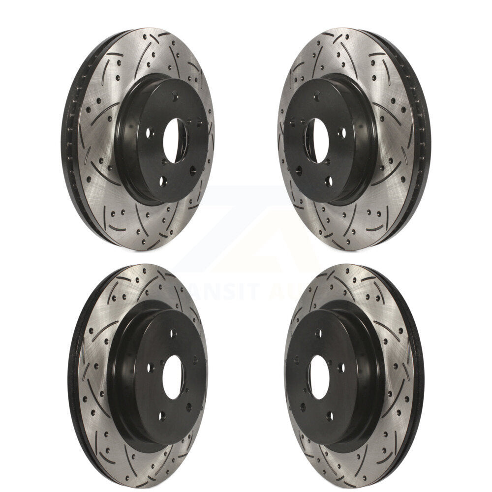 [Avant + Arrière] Kit de disque (percé rainuré revêtu) de frein pour 2015-2019 Subaru Legacy 2.5L KD-100358