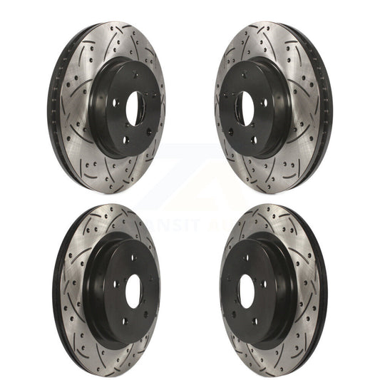 [Avant + Arrière] Kit de disque (percé rainuré revêtu) de frein pour 2015-2019 Subaru Legacy 2.5L KD-100358