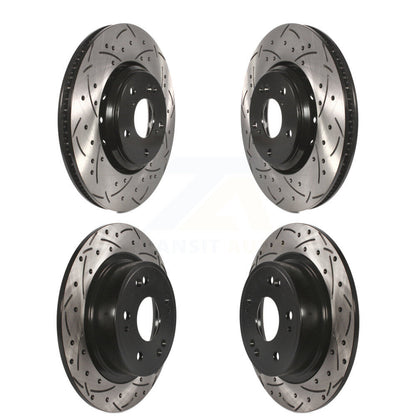[Avant + Arrière] Kit de disque (percé rainuré revêtu) de frein pour Honda Accord Acura ILX KD-100361