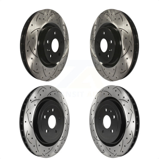 [Avant + Arrière] Kit de disque (percé rainuré revêtu) de frein pour Chevrolet Camaro KD-100364 par DS-One