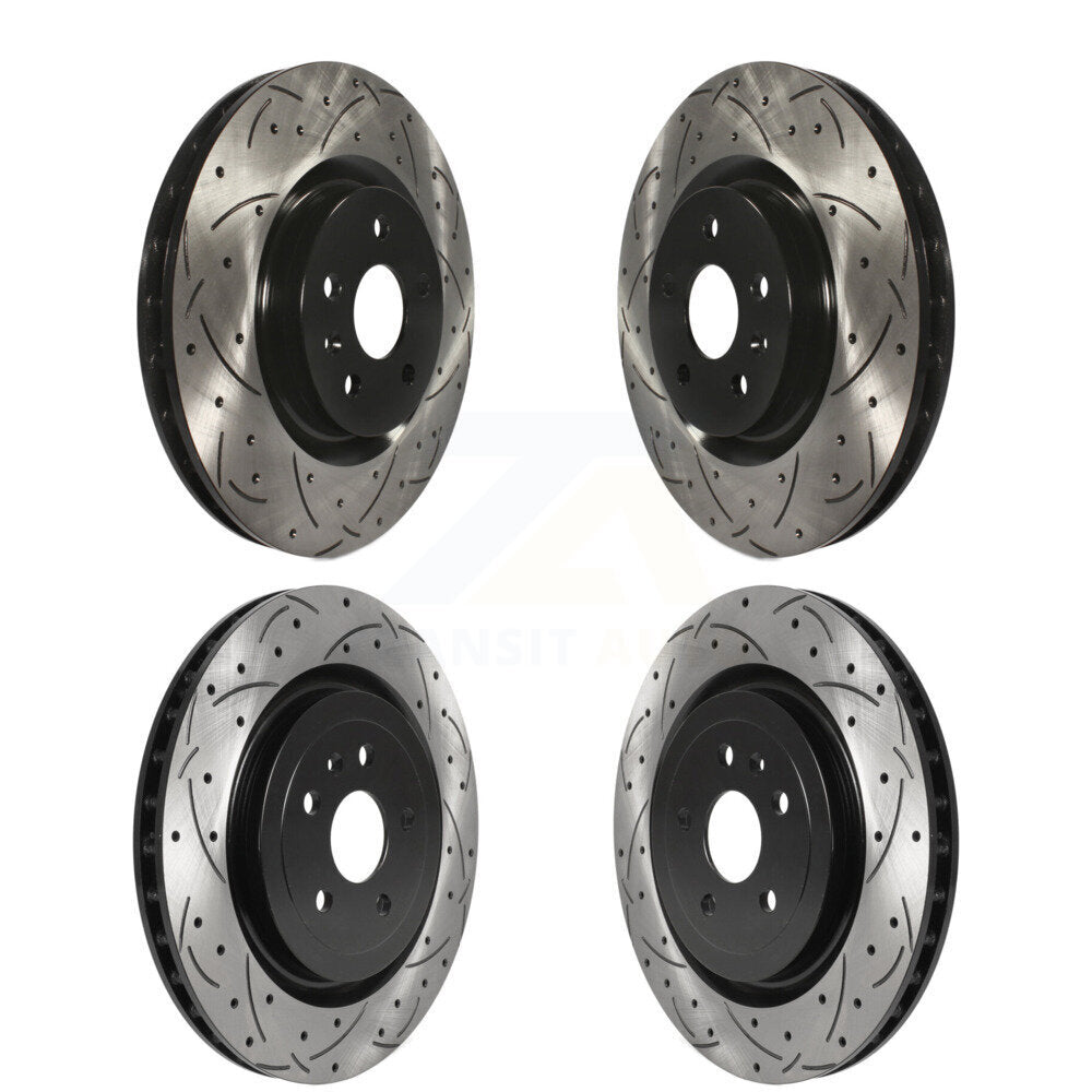 [Avant + Arrière] Kit de disque (percé rainuré revêtu) de frein pour Chevrolet Camaro KD-100364