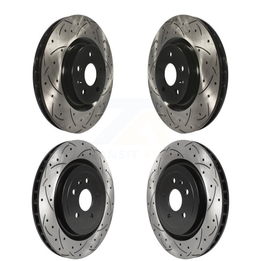 [Avant + Arrière] Kit de disque (percé rainuré revêtu) de frein pour Chevrolet Camaro KD-100364