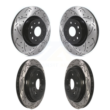 [Avant + Arrière] Kit de disque (percé rainuré revêtu) de frein pour Cadillac CTS KD-100366