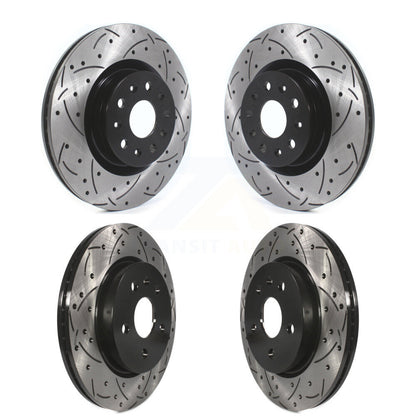[Avant + Arrière] Kit de disque (percé rainuré revêtu) de frein pour Cadillac CT6 Chevrolet CT5 Camaro KD-100367