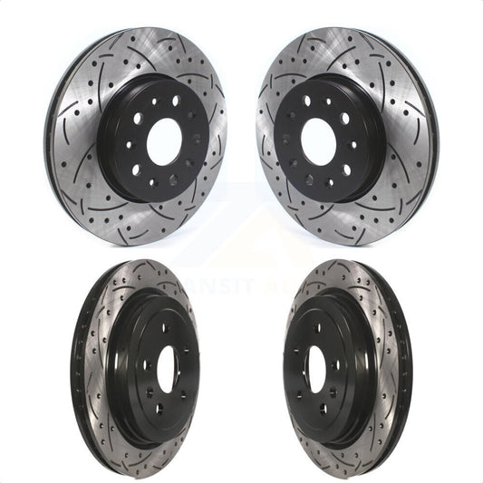 [Avant + Arrière] Kit de disque (percé rainuré revêtu) de frein pour Cadillac CTS KD-100368 par DS-One