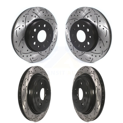 [Avant + Arrière] Kit de disque (percé rainuré revêtu) de frein pour Cadillac CTS KD-100368
