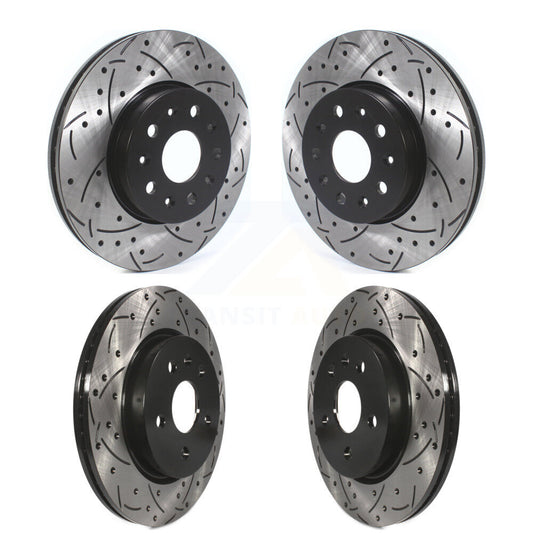 [Avant + Arrière] Kit de disque (percé rainuré revêtu) de frein pour Chevrolet Camaro Cadillac CT5 KD-100369