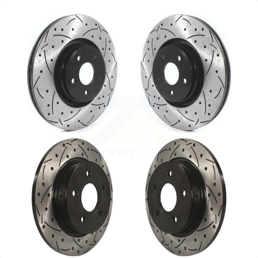 [Avant + Arrière] Kit de disque (percé rainuré revêtu) de frein pour Ford Focus ST KD-100371 par DS-One