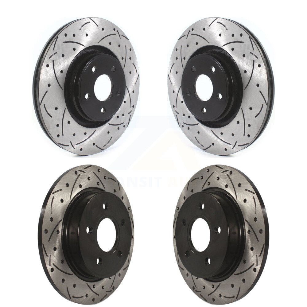 [Avant + Arrière] Kit de disque (percé rainuré revêtu) de frein pour Ford Focus ST KD-100371