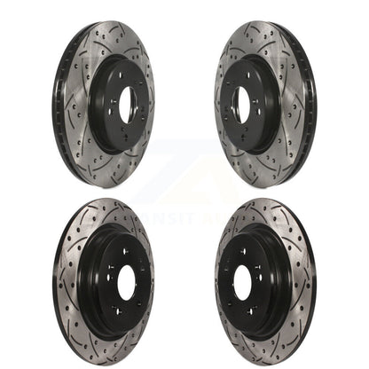 [Avant + Arrière] Kit de disque (percé rainuré revêtu) de frein pour 2020 Honda CR-V 2.0L KD-100379