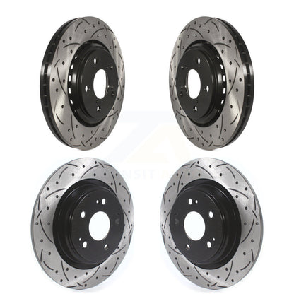 [Avant + Arrière] Kit de disque (percé rainuré revêtu) de frein pour Acura MDX KD-100380