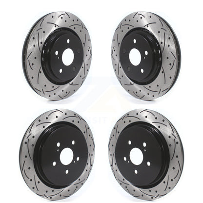 [Avant + Arrière] Kit de disque (percé rainuré revêtu) de frein pour Lexus RX350 RX450h RX350L RX450hL KD-100387
