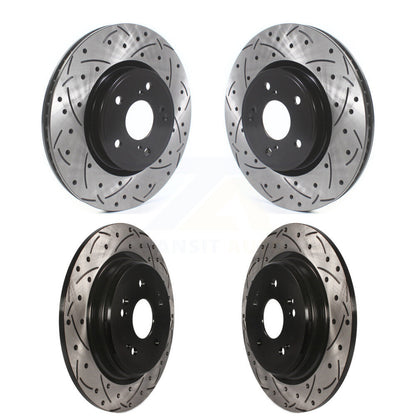 [Avant + Arrière] Kit de disque (percé rainuré revêtu) de frein pour Honda CR-V KD-100392