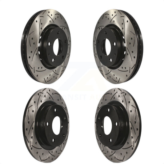 [Avant + Arrière] Kit de disque (percé rainuré revêtu) de frein pour 2019-2021 Mazda 6 Naturally Aspirated KD-100393 par DS-One