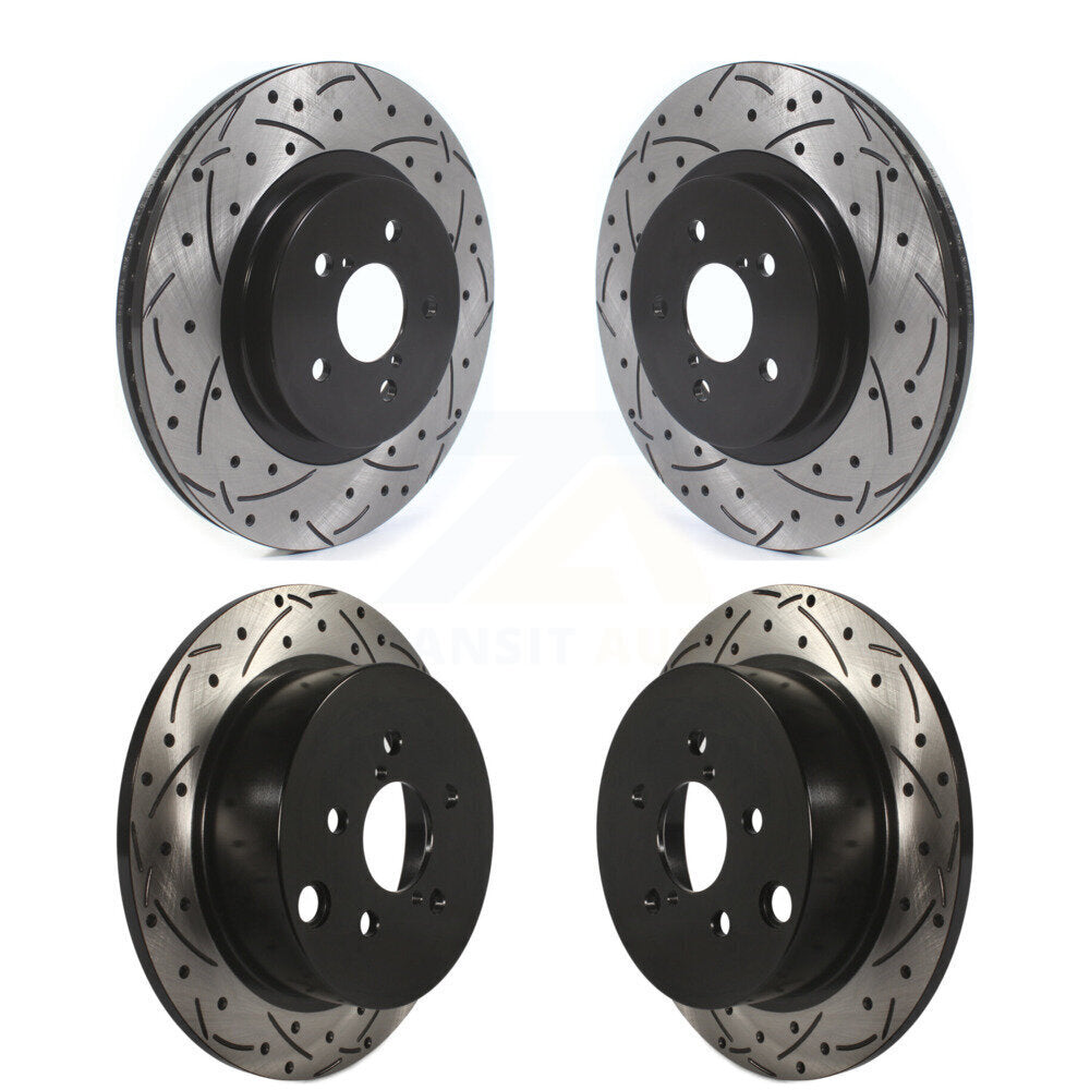 [Avant + Arrière] Kit de disque (percé rainuré revêtu) de frein pour Subaru Crosstrek Impreza KD-100396