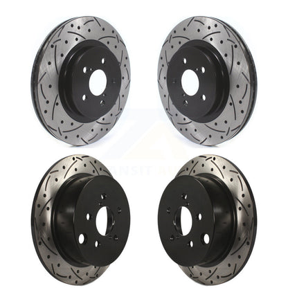 [Avant + Arrière] Kit de disque (percé rainuré revêtu) de frein pour Subaru Crosstrek Impreza KD-100396