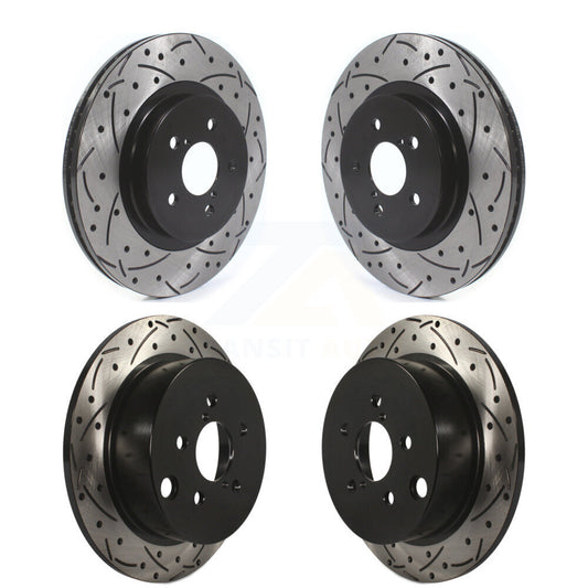 [Avant + Arrière] Kit de disque (percé rainuré revêtu) de frein pour Subaru Crosstrek Impreza KD-100396