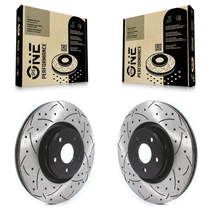 [Avant] Kit de disque (percé rainuré revêtu) de frein pour Ford Focus Lincoln MKC KD-100401