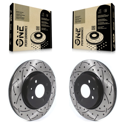 [Avant] Kit de disque (percé rainuré revêtu) de frein pour Kia Rio Hyundai Accent KD-100403