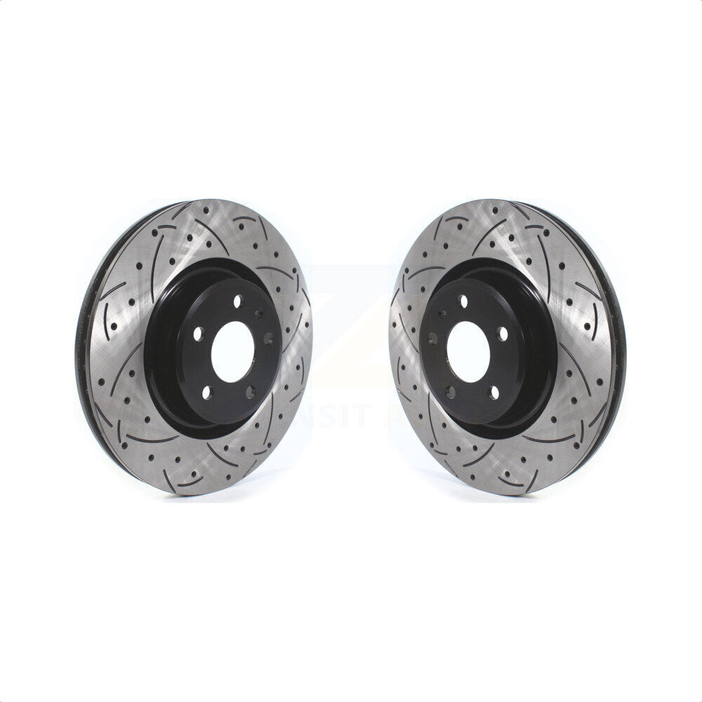 [Avant] Kit de disque (percé rainuré revêtu) de frein pour Audi Q5 A4 A5 Quattro A6 Sportback allroad KD-100407 par DS-One