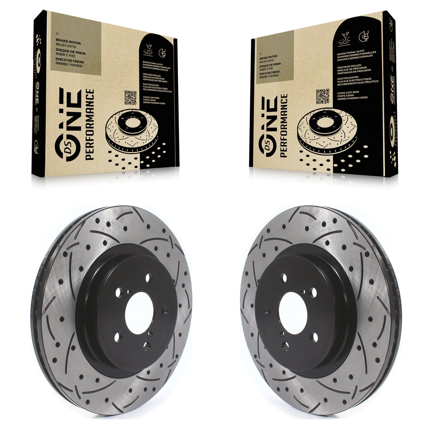 [Avant] Kit de disque (percé rainuré revêtu) de frein pour Subaru Crosstrek Impreza KD-100410