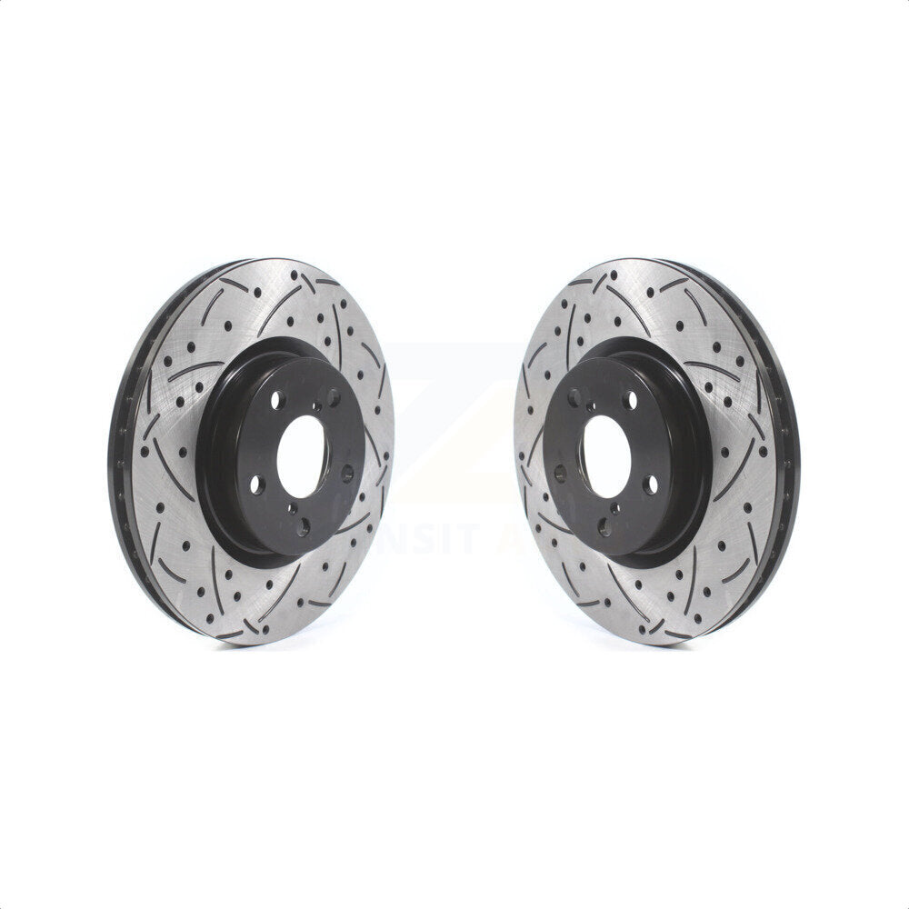 [Avant] Kit de disque (percé rainuré revêtu) de frein pour 2017-2021 Subaru Impreza avec 276mm Diameter Rotor KD-100411 par DS-One