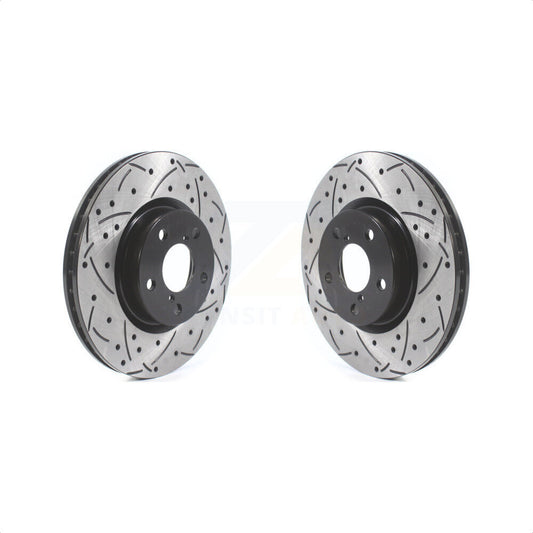 [Avant] Kit de disque (percé rainuré revêtu) de frein pour 2017-2021 Subaru Impreza avec 276mm Diameter Rotor KD-100411 par DS-One